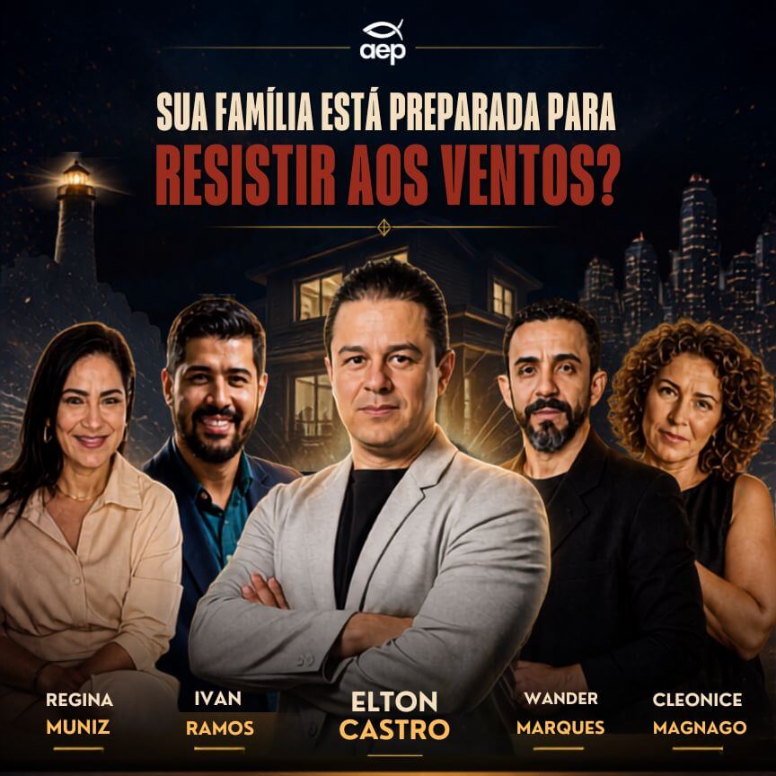 Regina Muniz, Ivan Ramos, Elton Castro, Wander Marques e Cleonice Magnago — equipe AEP responsável pela condução do evento